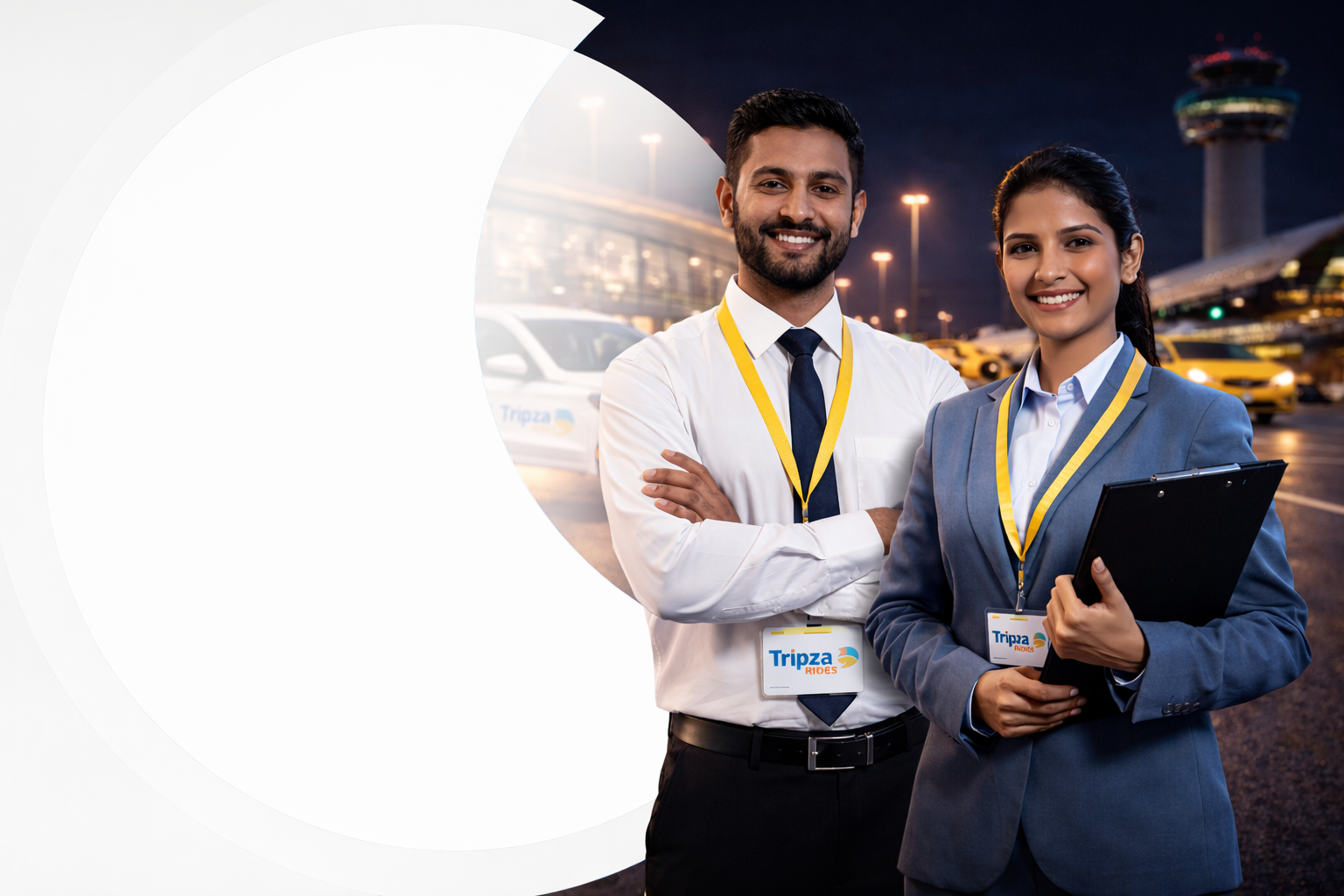 Tripza Rides Team at Airport